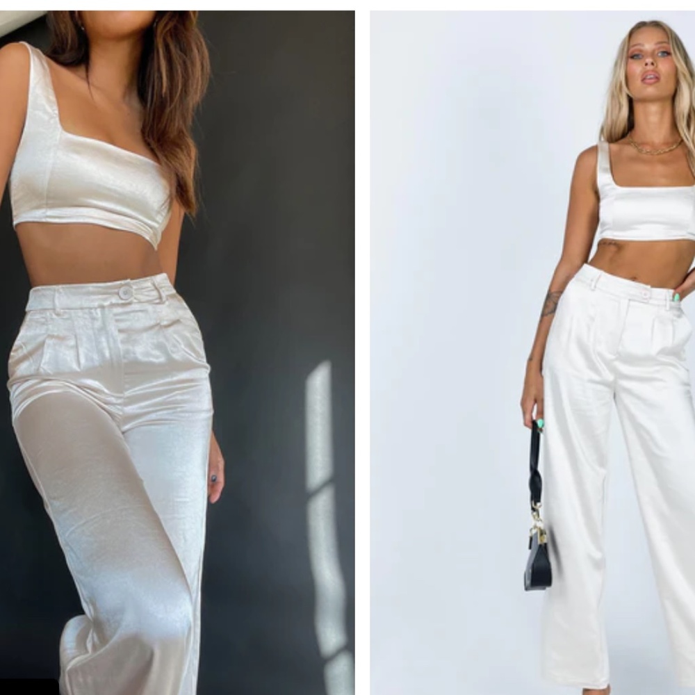 HUXLEY SATIN SET CHAMPAGNE